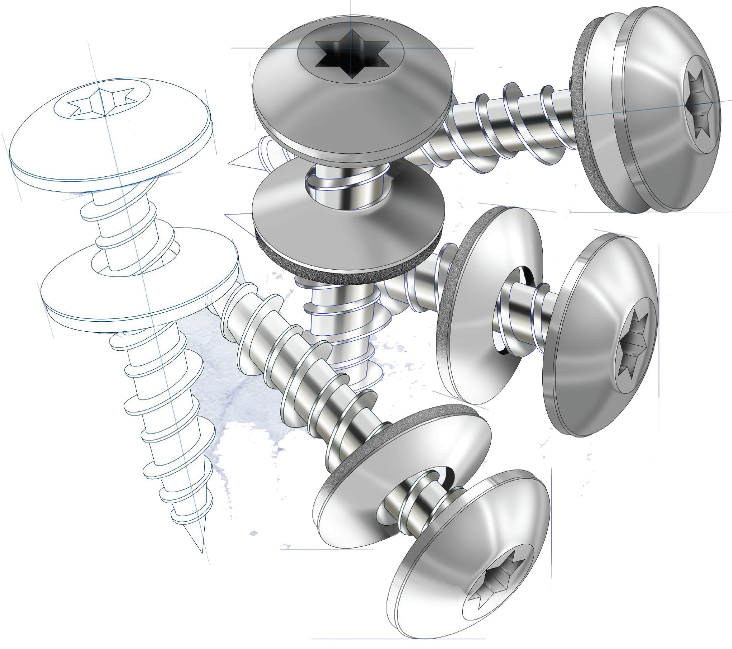 Screws are our standard fasteners, Stronger buildings start with the materials we use.