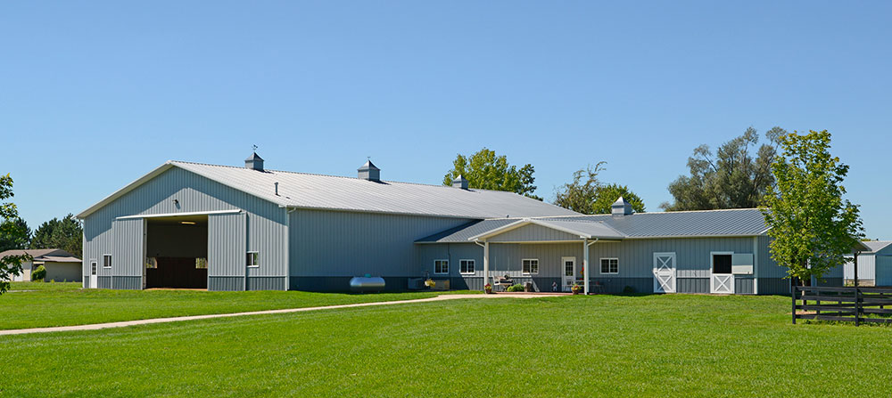 post frame equine building