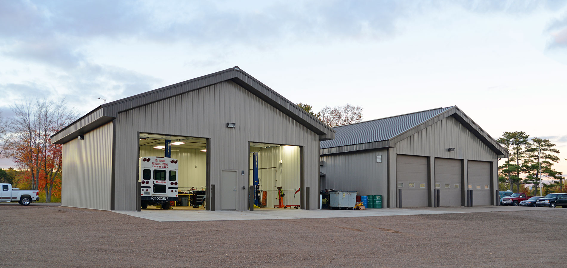 Commercial Shops, Pole Barns